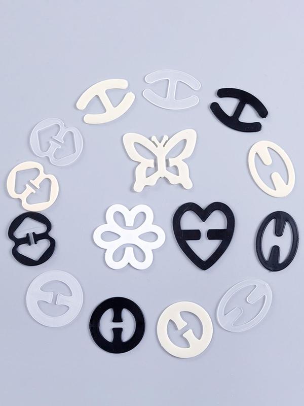 4pcs Anti-slip Flower Shaped Bra Strap Clip, Invisible Bra Strap Buckle, Women's Lingerie Underwear Accessories