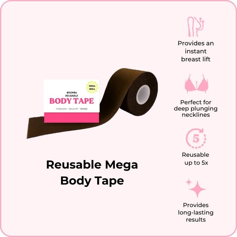 Women's Body Tape for Comfortable and Flattering Look - Reusable Body Tape For Womenswear & Dresses. The Perfect Fashion Accessories