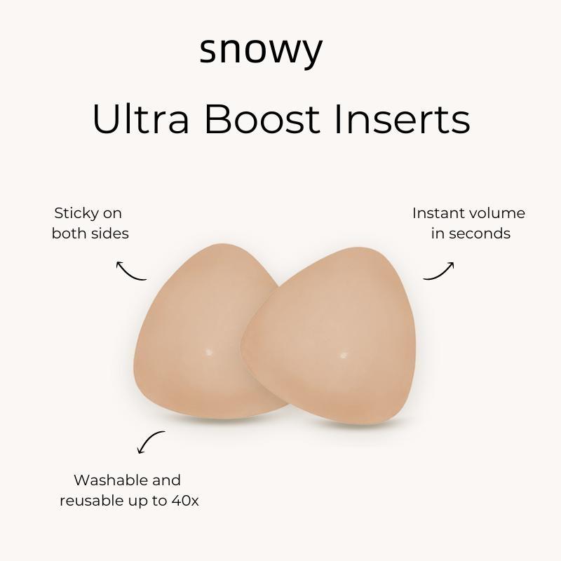 Snowy Sticky Cup Inserts - Instant Boost Double Sided Adhesive Bra Cup for Women,Fitted Fitted Underwear Lady Comfort Clothing Accessories Womenswear brand covers push up swim inserts bikini insert seamless sticky