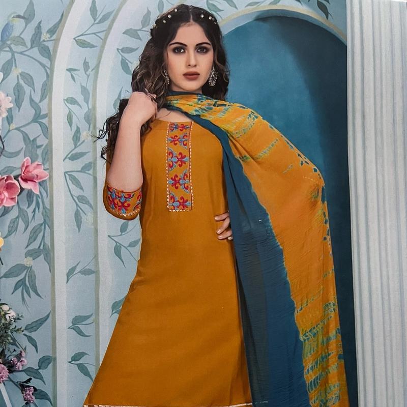 Plazo Three Pcs  Traditional Womenswear Dress