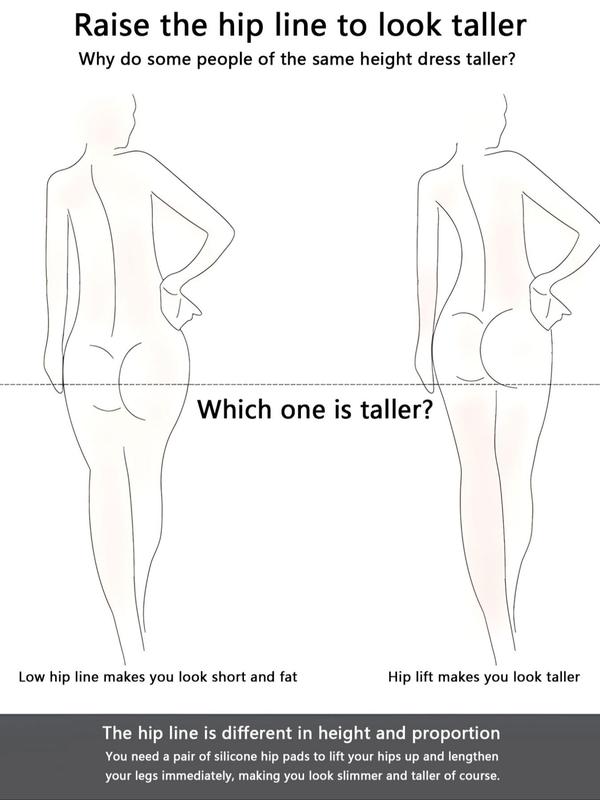 Silicone Self Adhesive Buttock Pads, Invisible Buttock Pads, Invisible Buttock Pads for Women, Buttock Lifting Pads, Lingerie Accessories