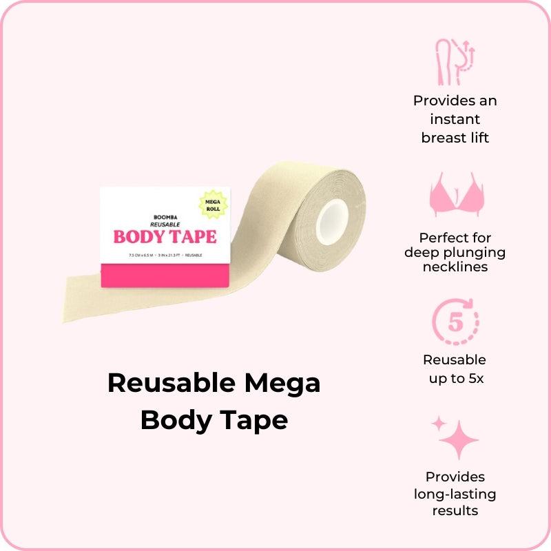 Women's Body Tape for Comfortable and Flattering Look - Reusable Body Tape For Womenswear & Dresses. The Perfect Fashion Accessories