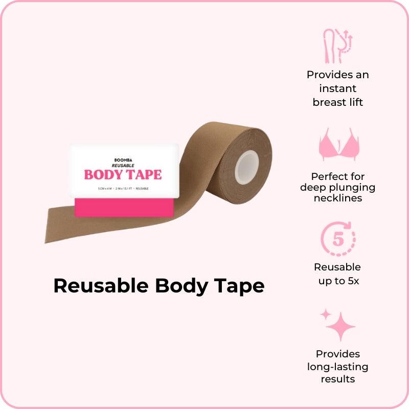 Women's Body Tape for Comfortable and Flattering Look - Reusable Body Tape For Womenswear & Dresses. The Perfect Fashion Accessories