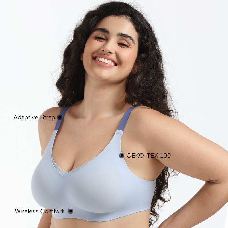 COMFELIE Women's Wireless Bra ,Comfort Bralettes No Underwire with Support Seamless Bra Underwear EB001
