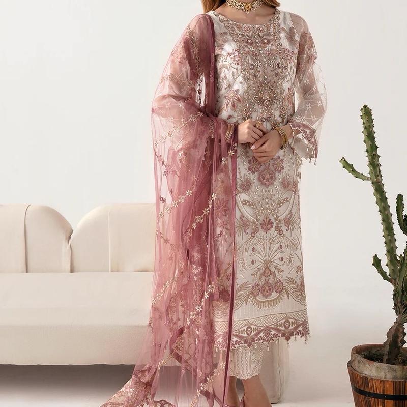 Organza Salwar Kameez Suit for Women - Perfect for Parties and Special Occasions