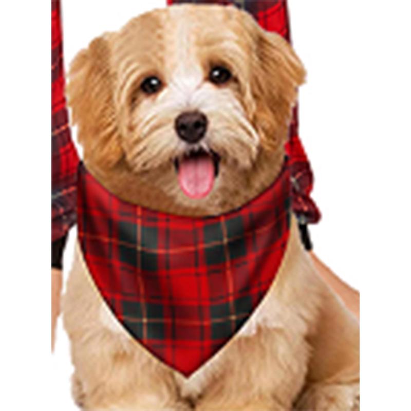 Family Matching Christmas Pajamas Set Letter Plaid Print Holiday Pajamas Sleepwear Dad Mom Kids PJs