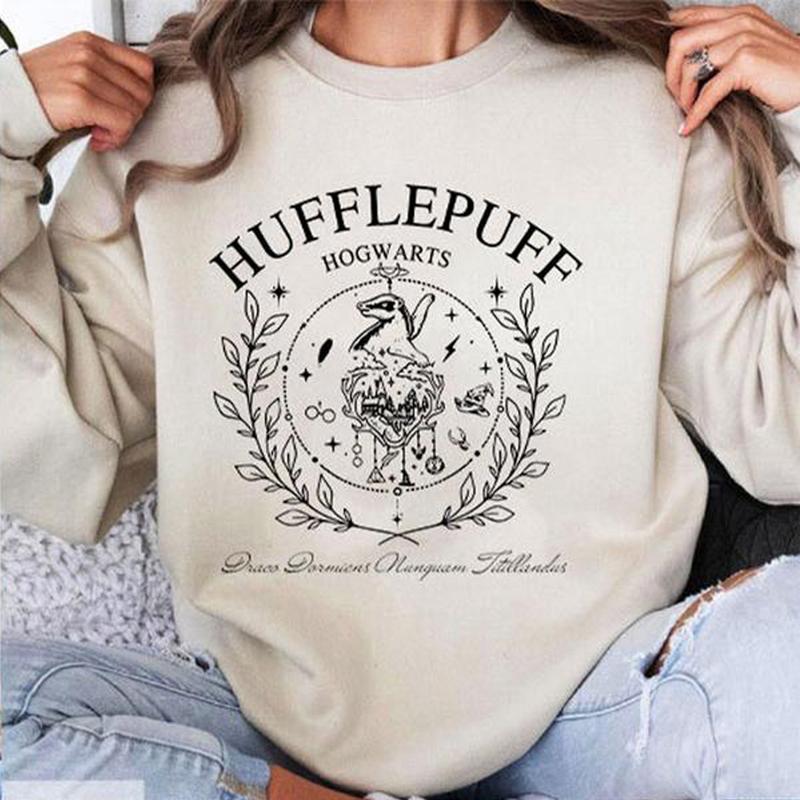 Wizard Harry Potter Hogwarts Houses Sweatshirt, Bookie Shirt, Fantasy Wizard Sweatshirt, Christmas Gift For Family, Gift For Men, Gift For Women, Full Size, Full Colors
