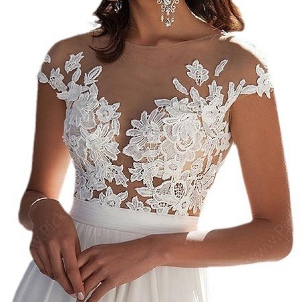 2024 Cross-Border New Arrival Foreign Trade European and American Wedding Dress Wish Sexy Lace Split Evening Long Dress