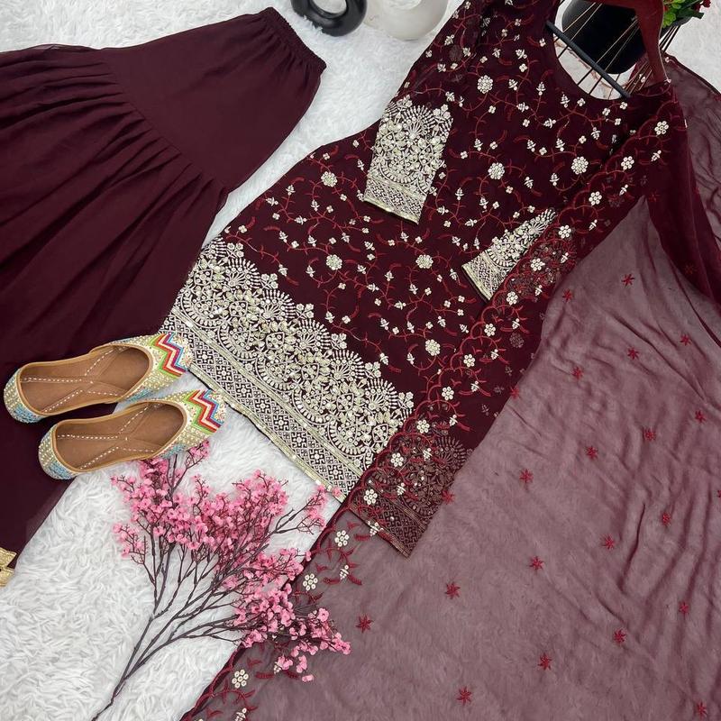 Indian Sharara Suit for Women - Perfect for Parties and Weddings