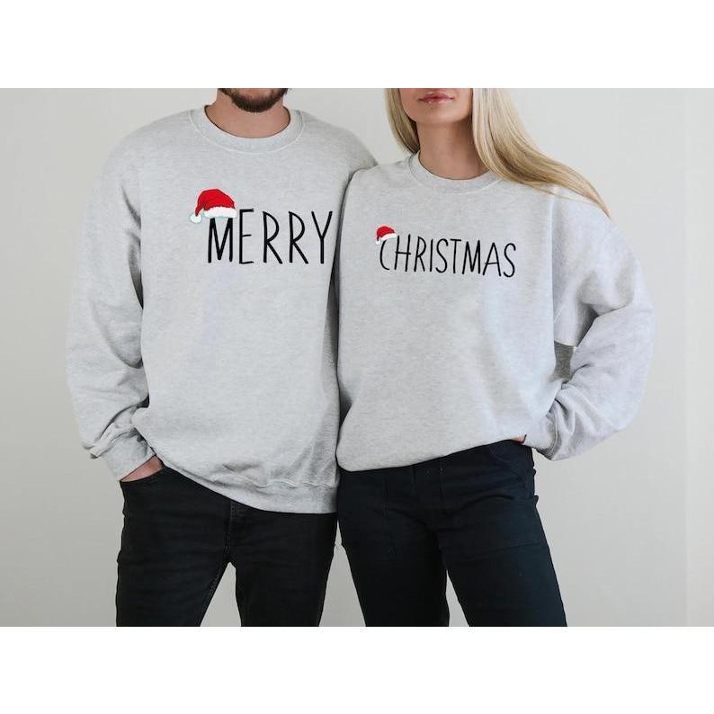 Couple Christmas Sweatshirt, Matching Couple Christmas Sweatshirt, Christmas Gift, Merry Christmas Sweater