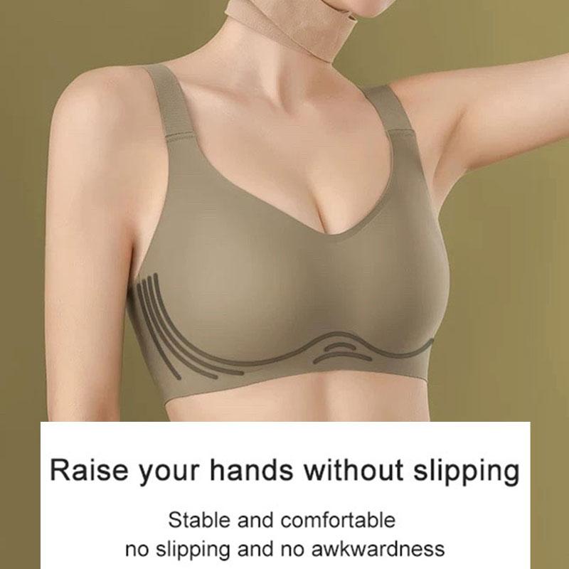 TheFreebra  Jelly Wireless T-shirtBra -seamless, magic uplifting, fullcoverage, anti-slip, Plus Size Friendly,Comfortable, Soft,Womenswear,Everyday, Push Up, ,Underwear, Lady, Clothing, Basic, full coverage