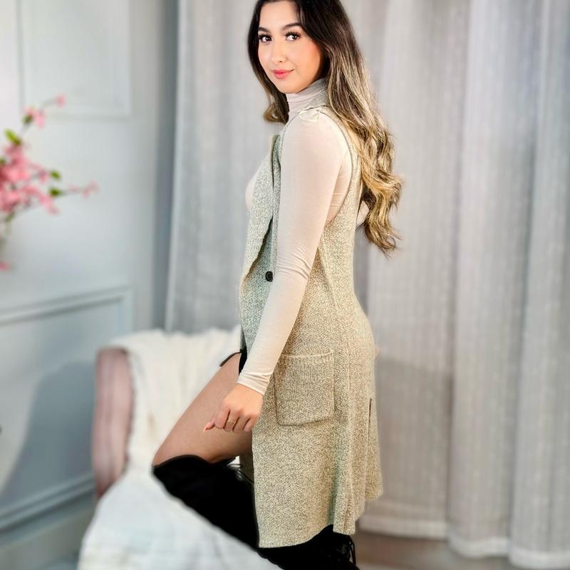 Women's Perfect Vest for Fall and Winter Seasons - Tops, Womenswear