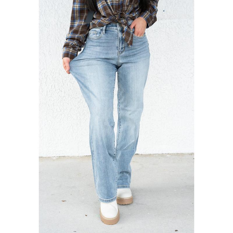 Judy Blue Jennifer High Rise Straight Leg Jeans