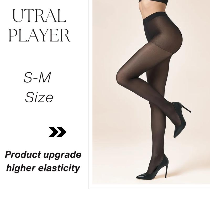 UtralPlayer - Durable Women's Sheer Tights, Plus Size, Three Colors, Ripstop Comfort Slimming Womenswear Basic Minimalist, Christmas Party Matching tights