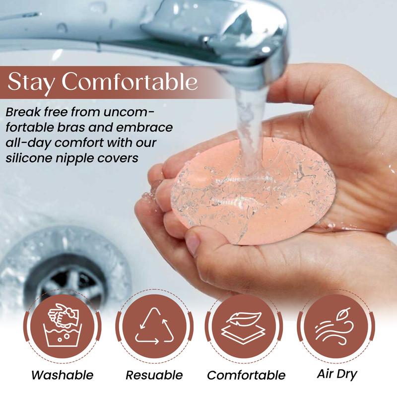 Soo Slick Invisible Confidence Reusable Nippie Covers br a chest stickers Comfort Comfortable