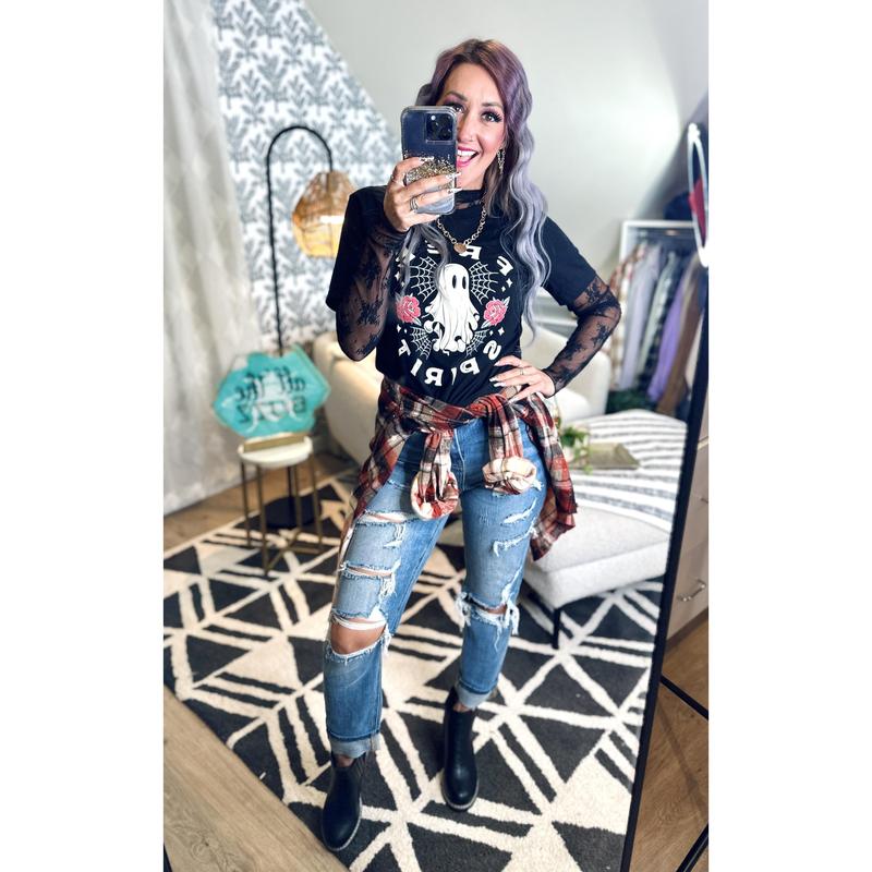JUST ONE OF THE GIRLZZ • RISEN HI RISE GIRLFRIEND JEANS