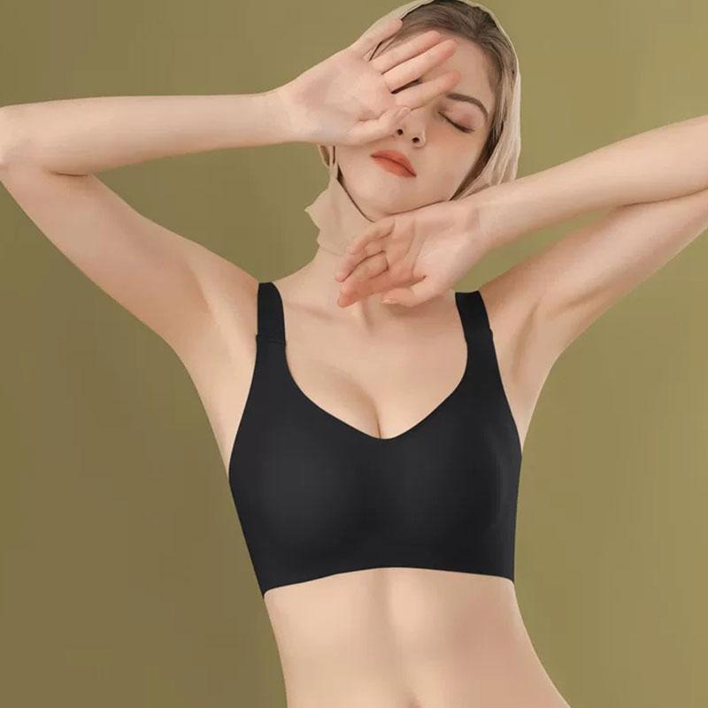 TheFreebra  Jelly Wireless T-shirtBra -seamless, magic uplifting, fullcoverage, anti-slip, Plus Size Friendly,Comfortable, Soft,Womenswear,Everyday, Push Up, ,Underwear, Lady, Clothing, Basic, full coverage