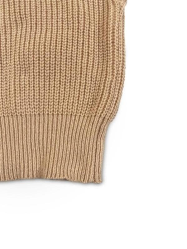 Women's Solid Mock Neck Sweater Vest, Casual Sleeveless Jumper Vest for Fall & Winter, Fashion Ladies' Knit Clothing for Daily Wear