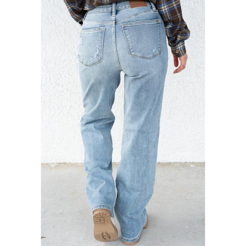 Judy Blue Jennifer High Rise Straight Leg Jeans