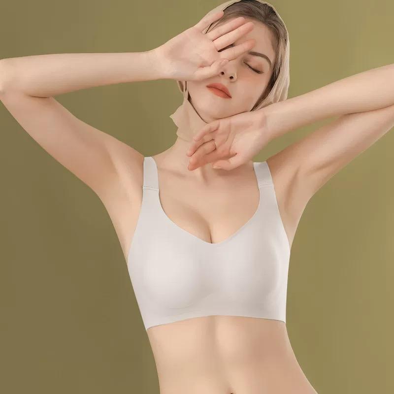 TheFreebra  Jelly Wireless T-shirtBra -seamless, magic uplifting, fullcoverage, anti-slip, Plus Size Friendly,Comfortable, Soft,Womenswear,Everyday, Push Up, ,Underwear, Lady, Clothing, Basic, full coverage