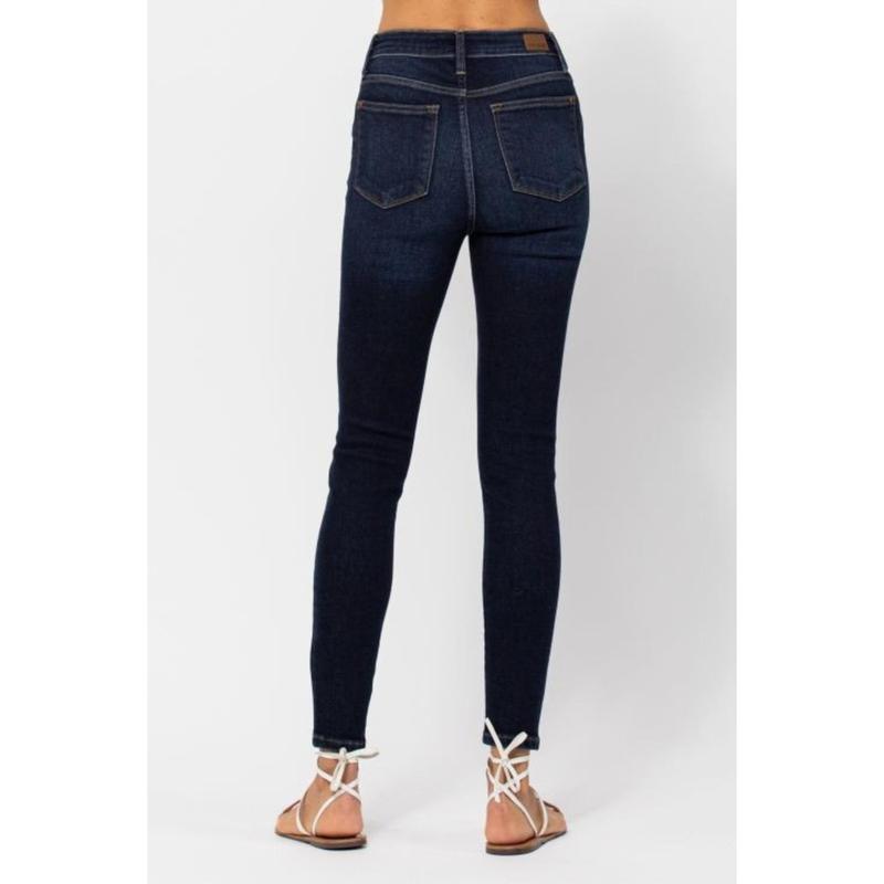 Judy Blue Full Size High Waist Handsand Skinny Jeans cute high waist Fit Piece