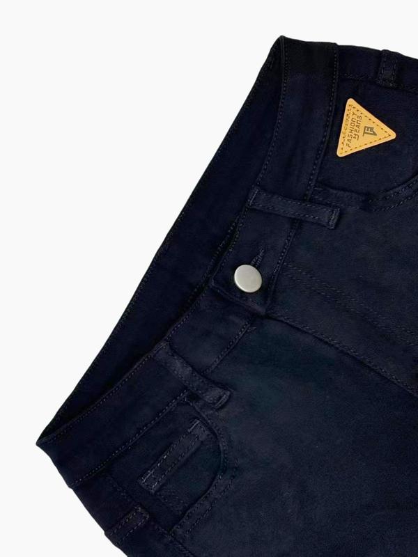 Women's Solid Color Pocket High Waist Pants, Casual Comfy Button Skinny Pants for Daily Wear, Ladies Bottoms for Fall & Winter
