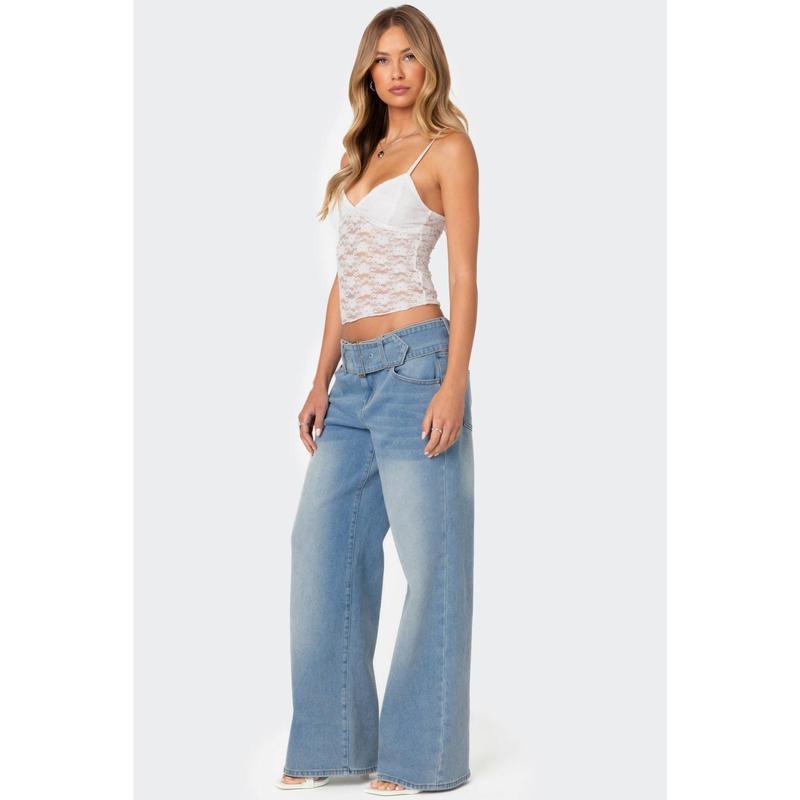 Eira Sheer Lace Tank Top