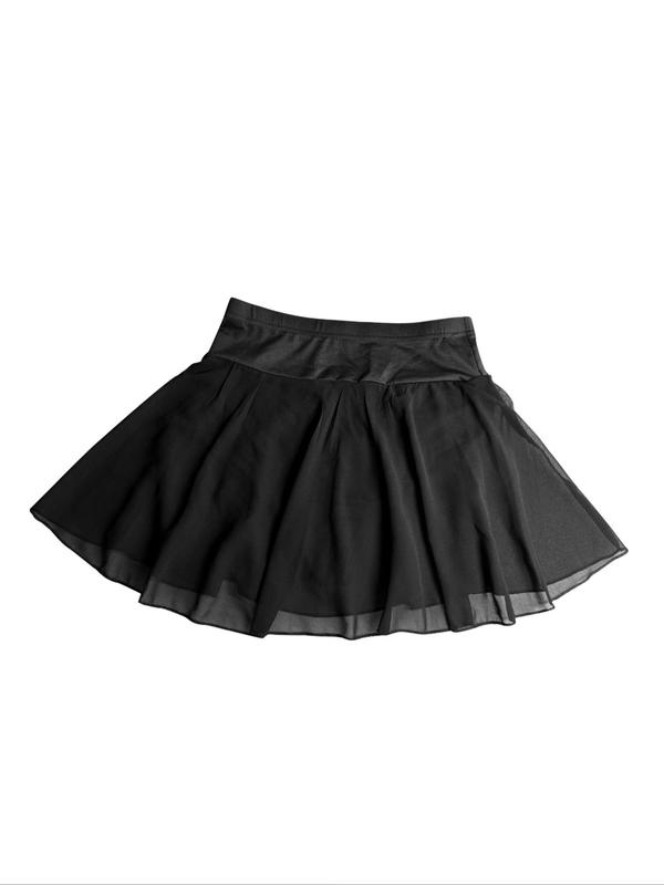 Women's 2 in 1 Contrast Mesh Sheer Skirt, Chic High Waist Mini Skirt for Party Club Dating, Ladies Summer Clothes