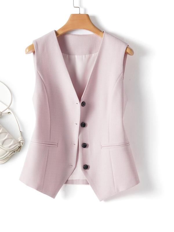 Short Single-breasted Women's Autumn and Winter Waistcoat Can Be Worn Inside and Outside with Tops Workplace Temperament, Preppy 80s Clothes, Vests for Women