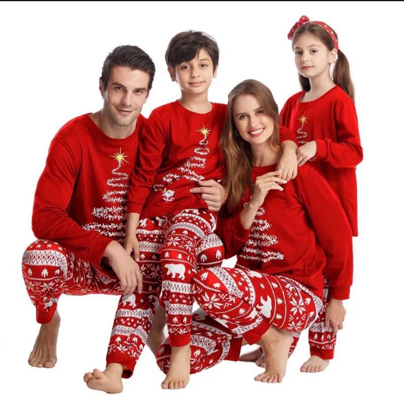 Unisex Christmas pajamas 2-piece set shirt + pants   Pijama navideño unisex de 2 piezas, camisa y pantalón