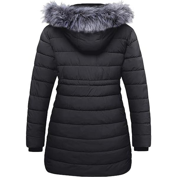 2025 NEW Women's Plus Size Winter Jacket Warm Long Puffer Coat Quilted Parka Jacket with Removable  Hood  giftideas christmasgift