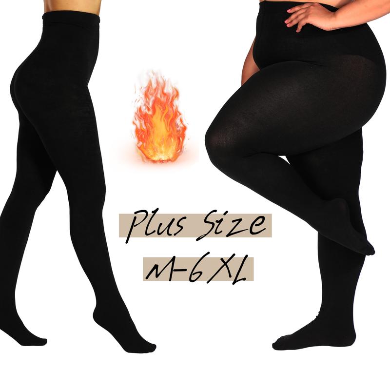 HONENNA Womens Fleece Lined Tights High Waisted Opaque Party christmas 2024 ornament Basic Festival Basic Festival