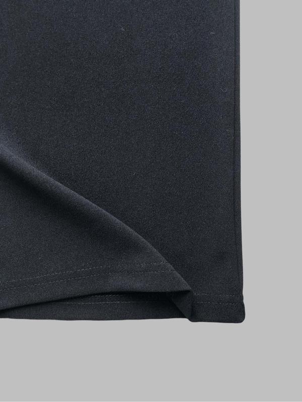 Women's Solid Button Fly Straight Leg Pants, Casual Comfy Trousers for Daily Wear, Ladies Bottoms for All Seasons