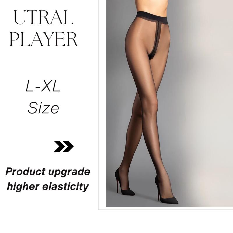 UtralPlayer - Durable Women's Sheer Tights, Plus Size, Three Colors, Ripstop Comfort Slimming Womenswear Basic Minimalist, Christmas Party Matching tights