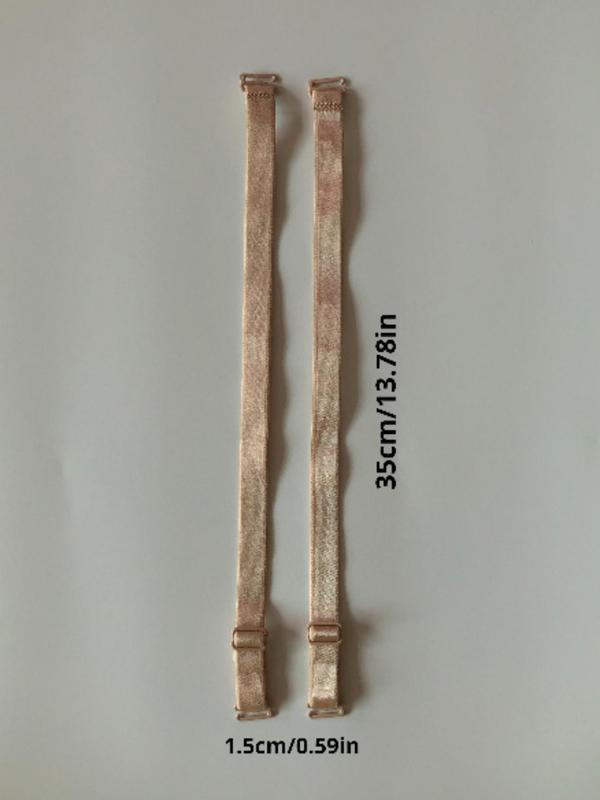Women's Solid Adjustable Bra Strap, Detachable Simple Comfortable Bra Strap, Lingerie Accessories for Women