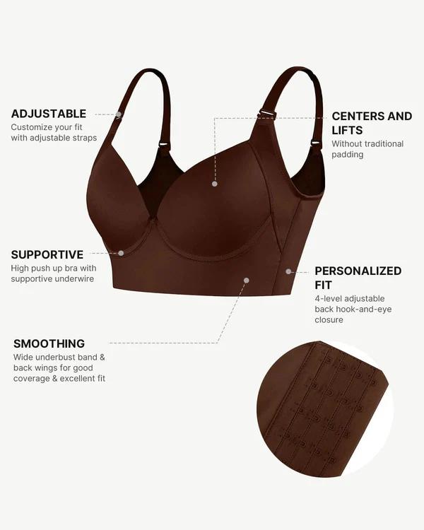 Shapellx Sculpt One-piece Underwire Push-Up Bra Comfortable Basic Lady Underwear Womenswear Christmas