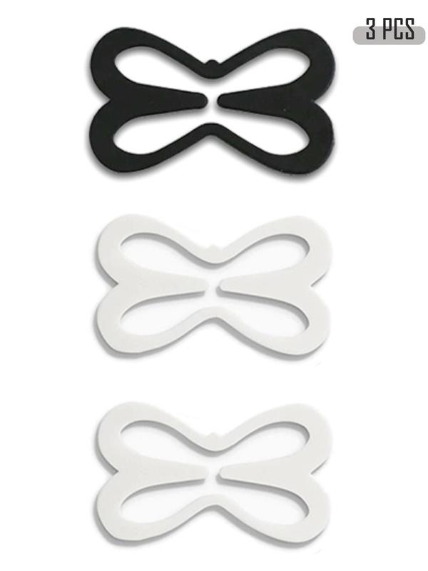 Women's 3pcs Butterfly-Shaped Bra Strap Clip, Anti-Slip Invisible Bra Strap Buckle, Bra Straps Holder for Lady, Lingerie Accessories for Daily Use