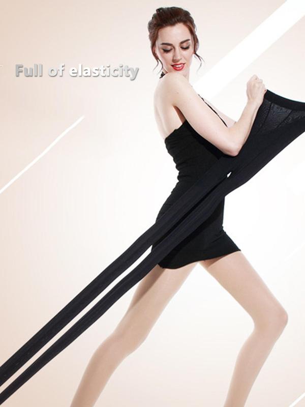 Women's 1 Pair Solid High Waist Tights, 120D Spring Fall Winter Warm Comfy Breathable Slim Pantyhose For Women, Women's Socks & Tights