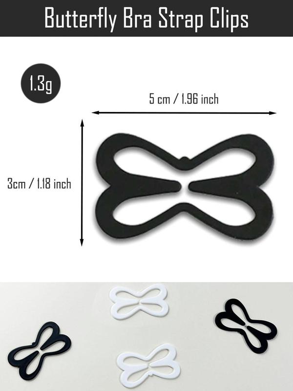 Women's 3pcs Butterfly-Shaped Bra Strap Clip, Anti-Slip Invisible Bra Strap Buckle, Bra Straps Holder for Lady, Lingerie Accessories for Daily Use
