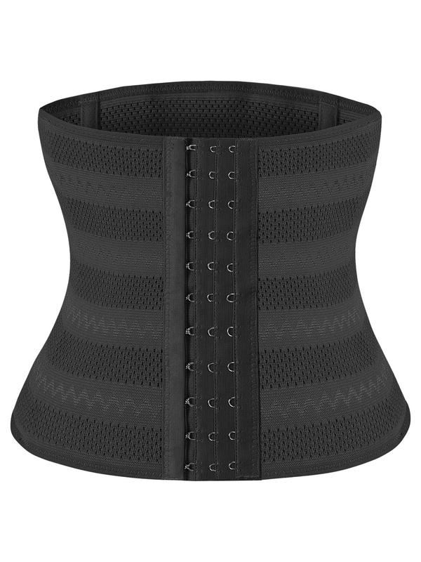 Women's Solid Color Waist Trainer, Tummy Control Shaper, Adjustable Hooks Waist Cincher for Women, Shaper for Daily Wear, Summer Wear 2024, Fall Wear, Fallfreshness