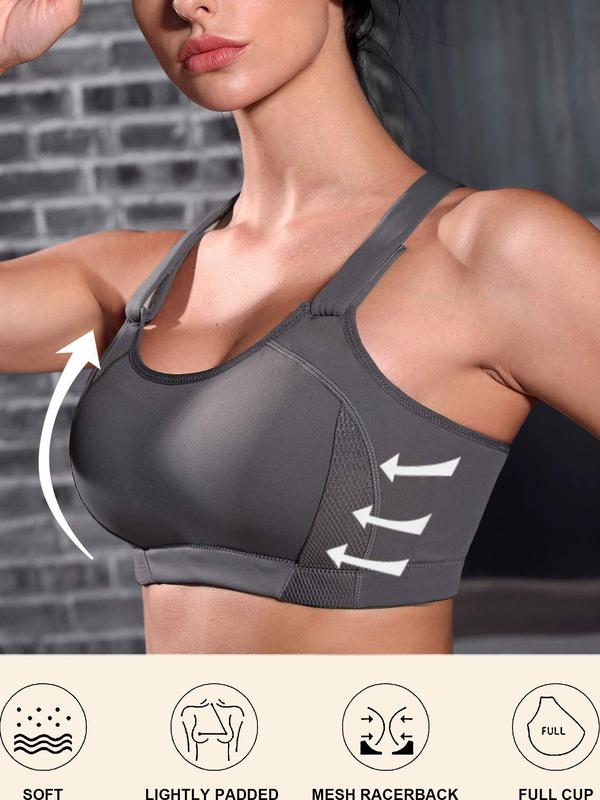 Women's Cut Out Wireless Bra, Solid Color Full Coverage Lingerie Top, Soft Comfortable Breathable Bra for Daily Wear