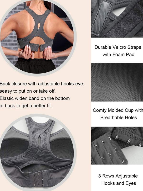 Women's Cut Out Wireless Bra, Solid Color Full Coverage Lingerie Top, Soft Comfortable Breathable Bra for Daily Wear
