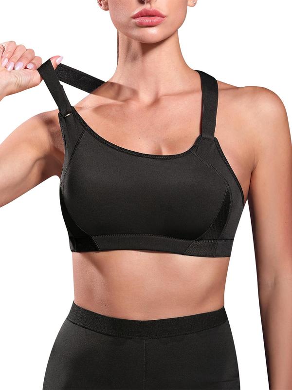 Women's Cut Out Wireless Bra, Solid Color Full Coverage Lingerie Top, Soft Comfortable Breathable Bra for Daily Wear
