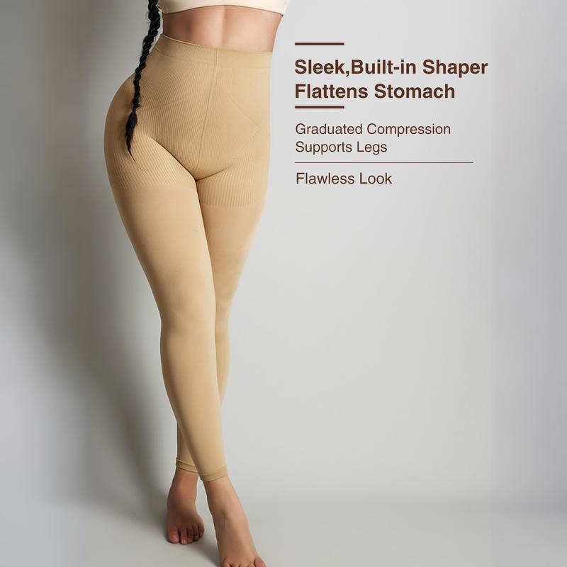 Suprenx Women's Compression Pantyhose 8-15mmHg Medical Quality Footless Support Stocking Compressive Tights Shapewear Womenswear Comfort