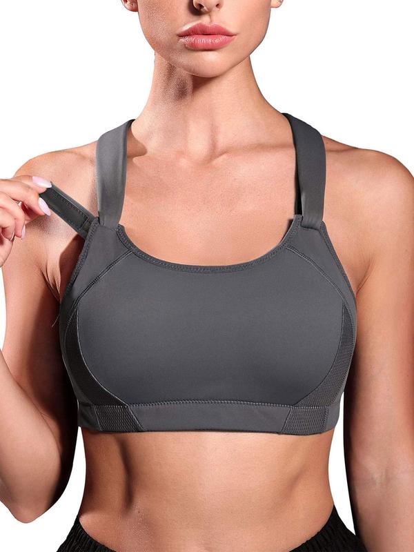 Women's Cut Out Wireless Bra, Solid Color Full Coverage Lingerie Top, Soft Comfortable Breathable Bra for Daily Wear
