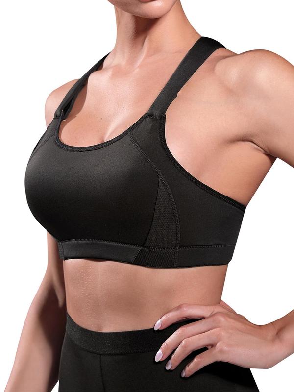 Women's Cut Out Wireless Bra, Solid Color Full Coverage Lingerie Top, Soft Comfortable Breathable Bra for Daily Wear