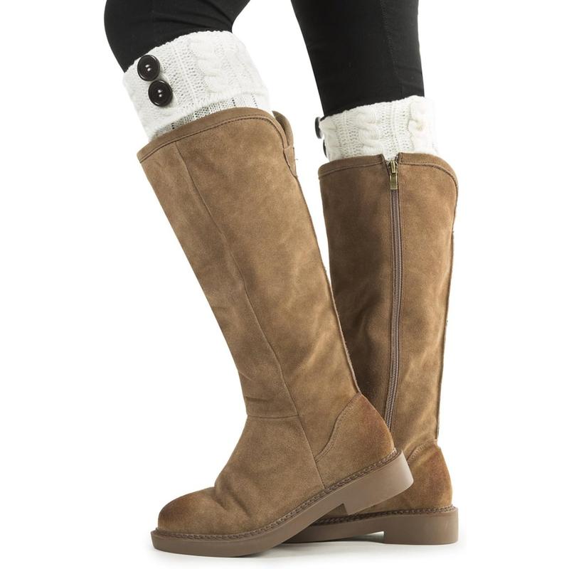 Women Boot Knit Cuffs,Short Crochet Leg Warmers, Variety of Styles Winter Warm Cuff Socks 3 Pairs