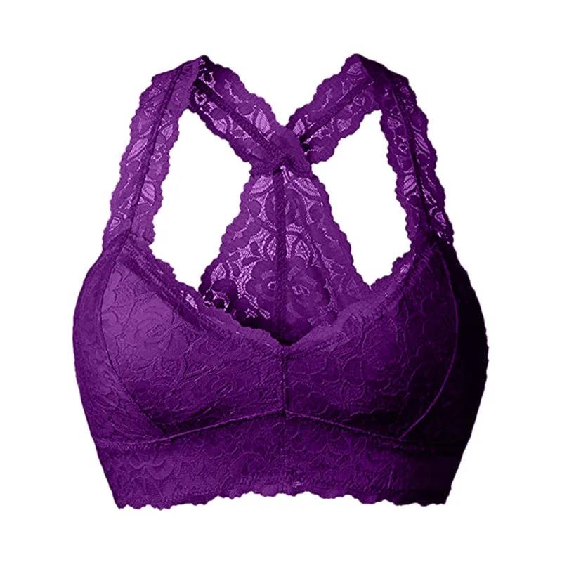 Women Lace Sports Bras Comfortable Bralette Solid Underwear Vest Female Wireless Lingerie Breathable Bra S-3xl Bralette Woman