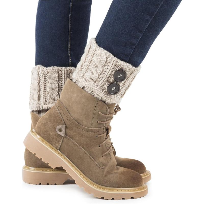 Women Boot Knit Cuffs,Short Crochet Leg Warmers, Variety of Styles Winter Warm Cuff Socks 3 Pairs