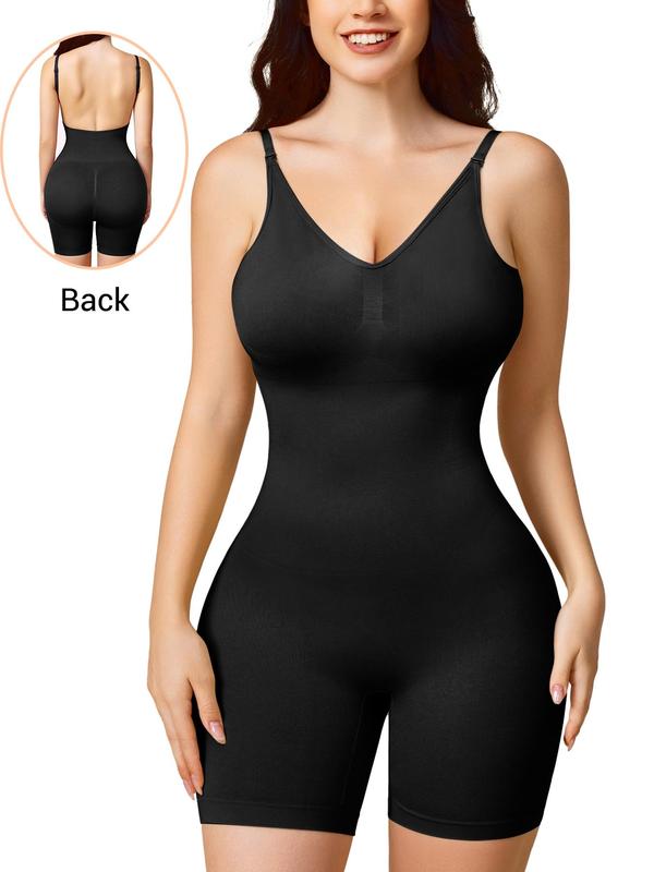 Women's Backless Fajas Cami Shapewear Romper, Adjustable Strap Tummy Control Shapewear Bodysuit, Summer Shapewear Clothing, Summer Outfits 2024